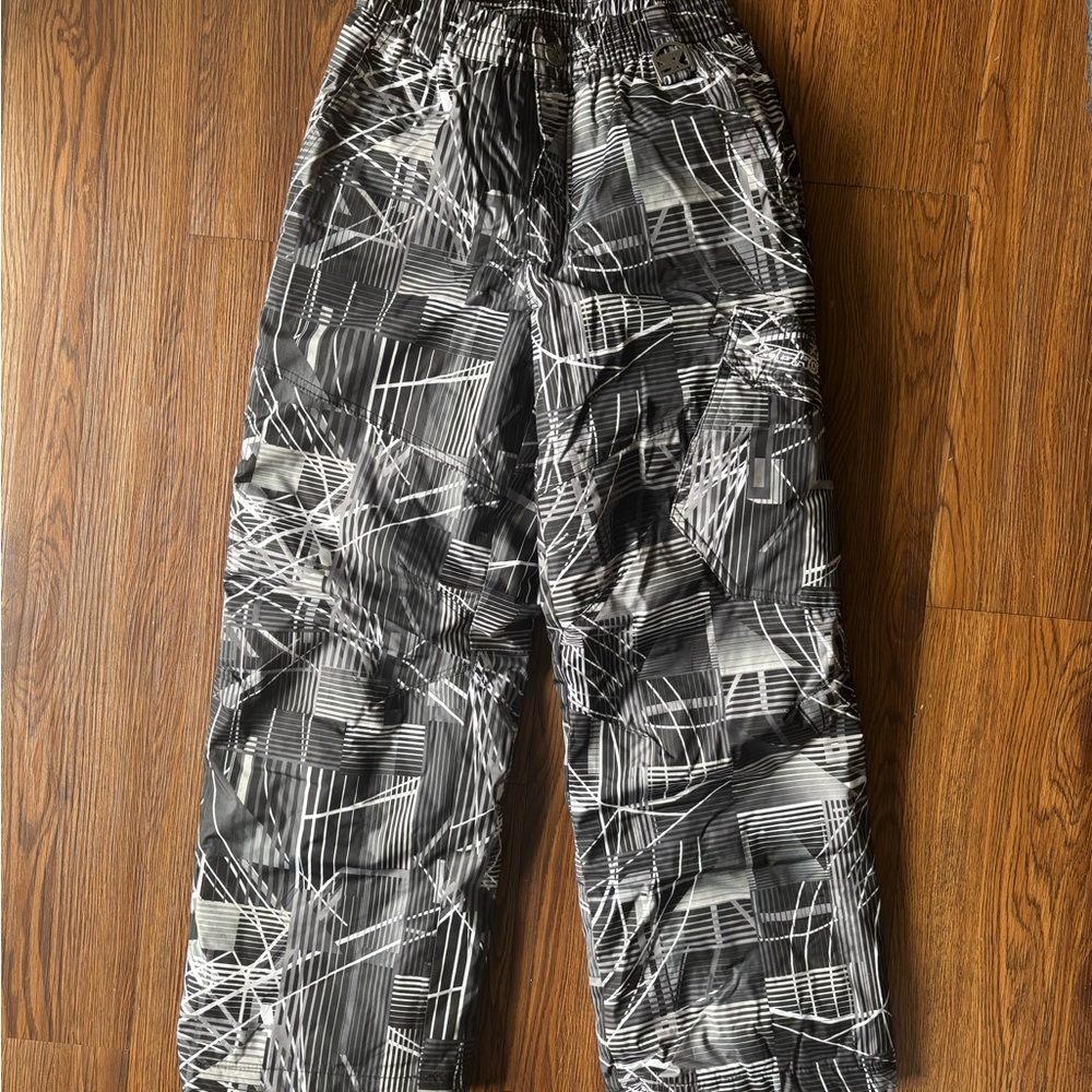 Men's Abstract Black and White Pants